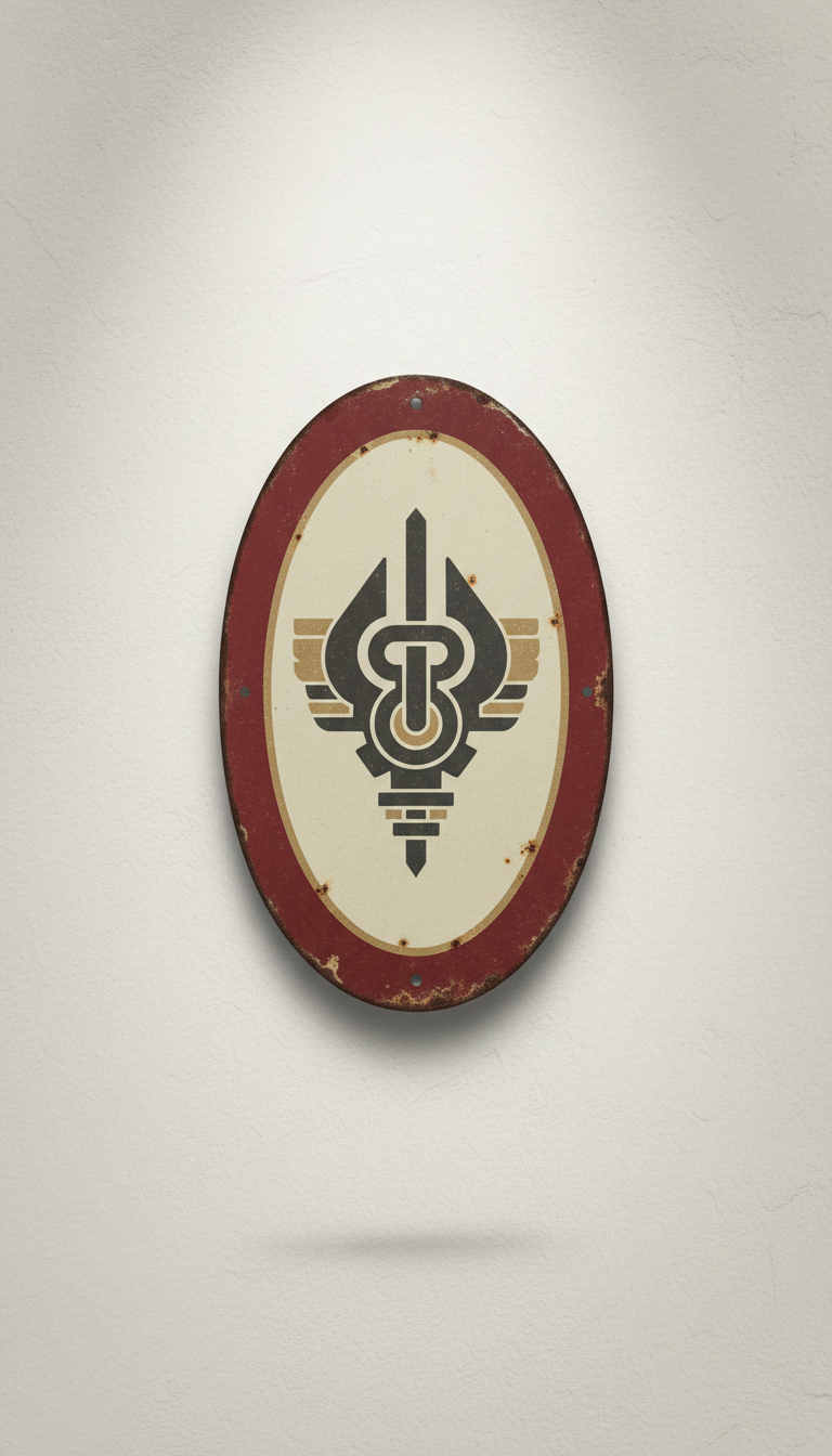 Classic Ducati enamel workshop sign