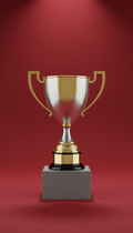 Gold-accented racing trophy limited edition