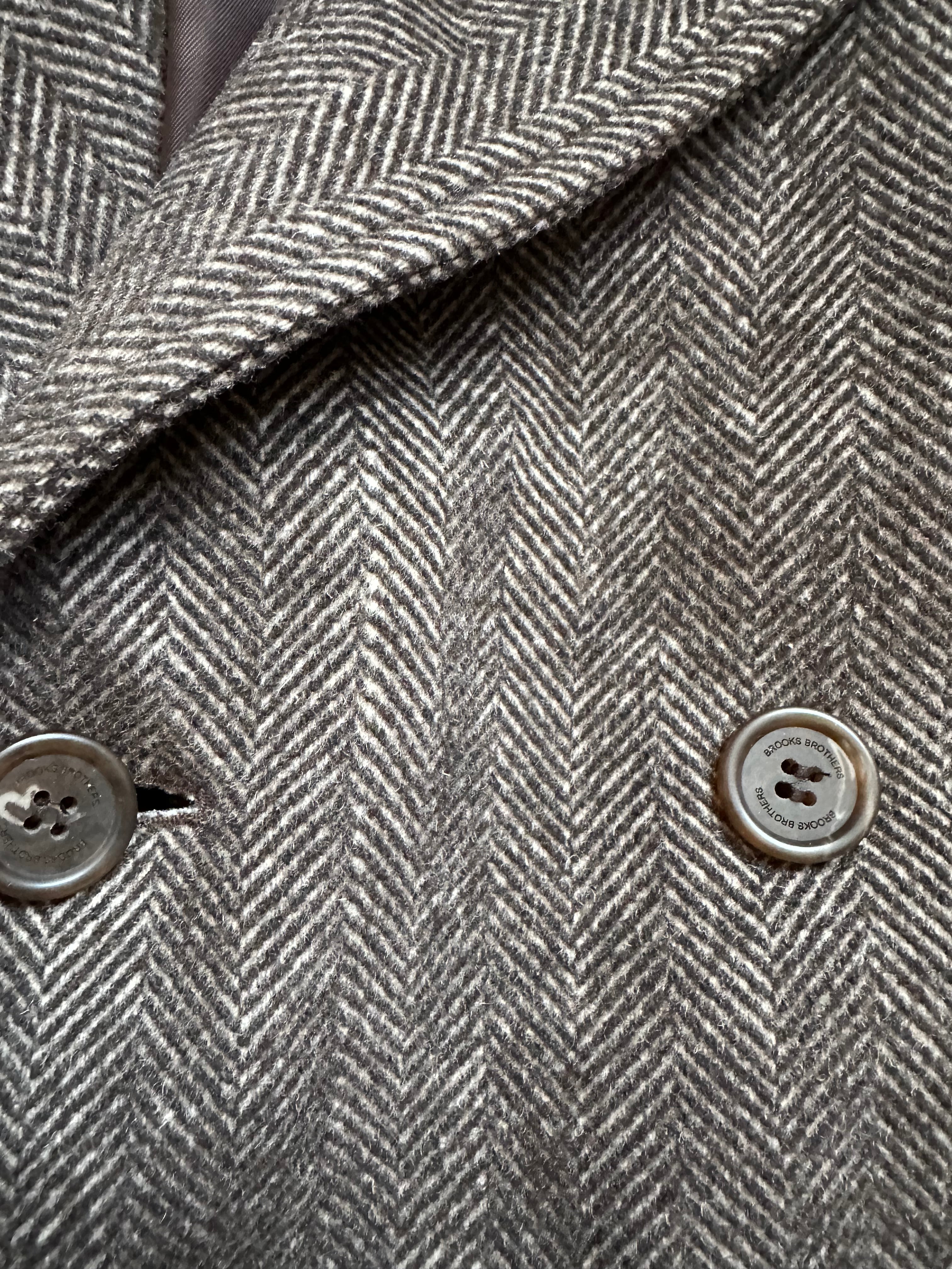 Brooks brothers camel brown pea coat Large 52